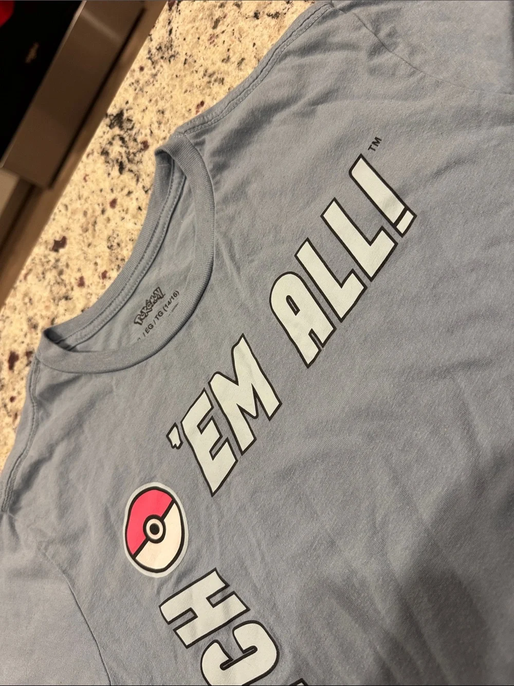 Pokemon Gray 'Gotta Catch 'Em All' Graphic Tee